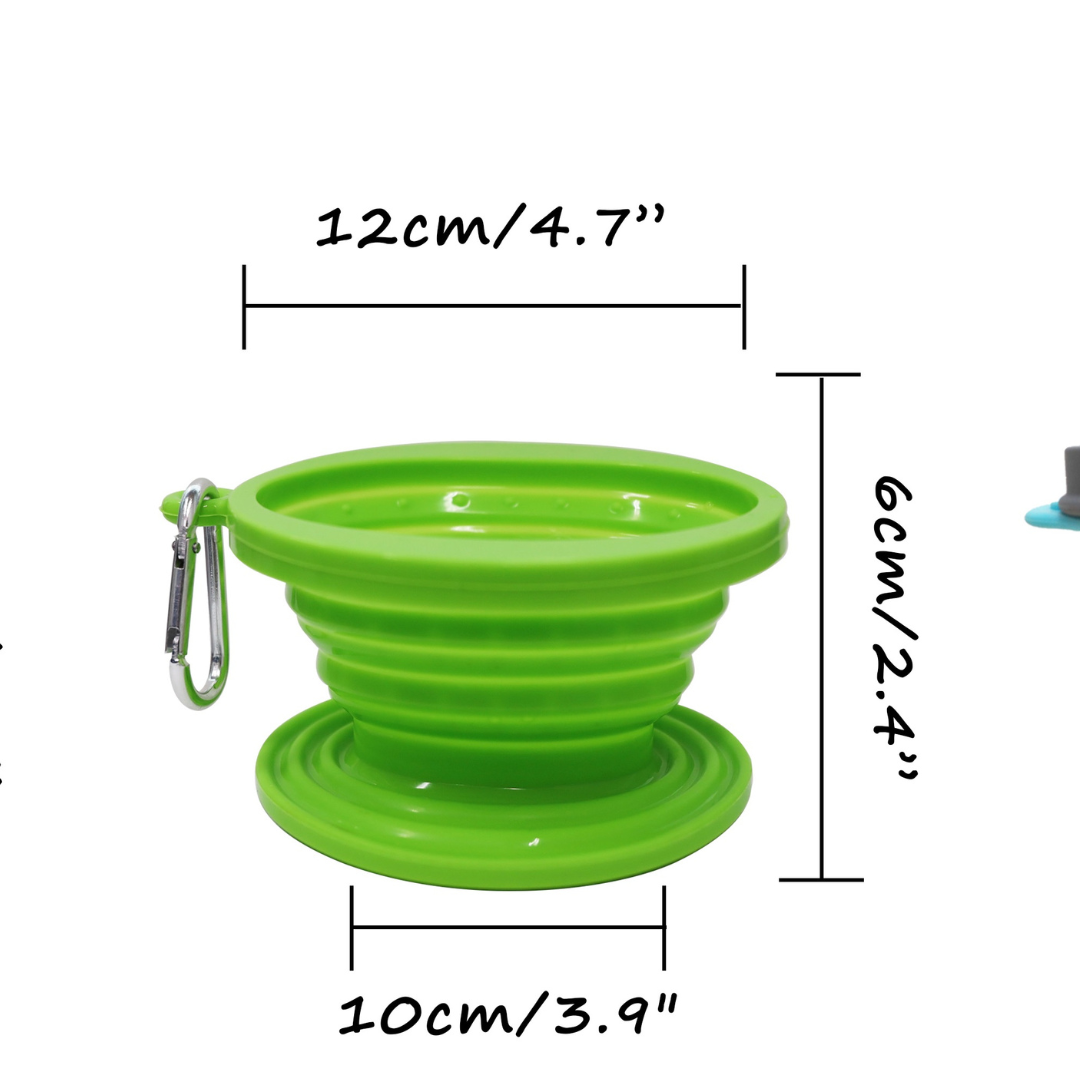 Dace Portable Foldable Electric Travel Kettle, 800ML/27oz, White with Two Folding Cups and One Coffee Dripper, 110V & 220V Dual Voltage, Food Grade Silicone, Universal Travel Adaptor For US/EU/AUS and Case