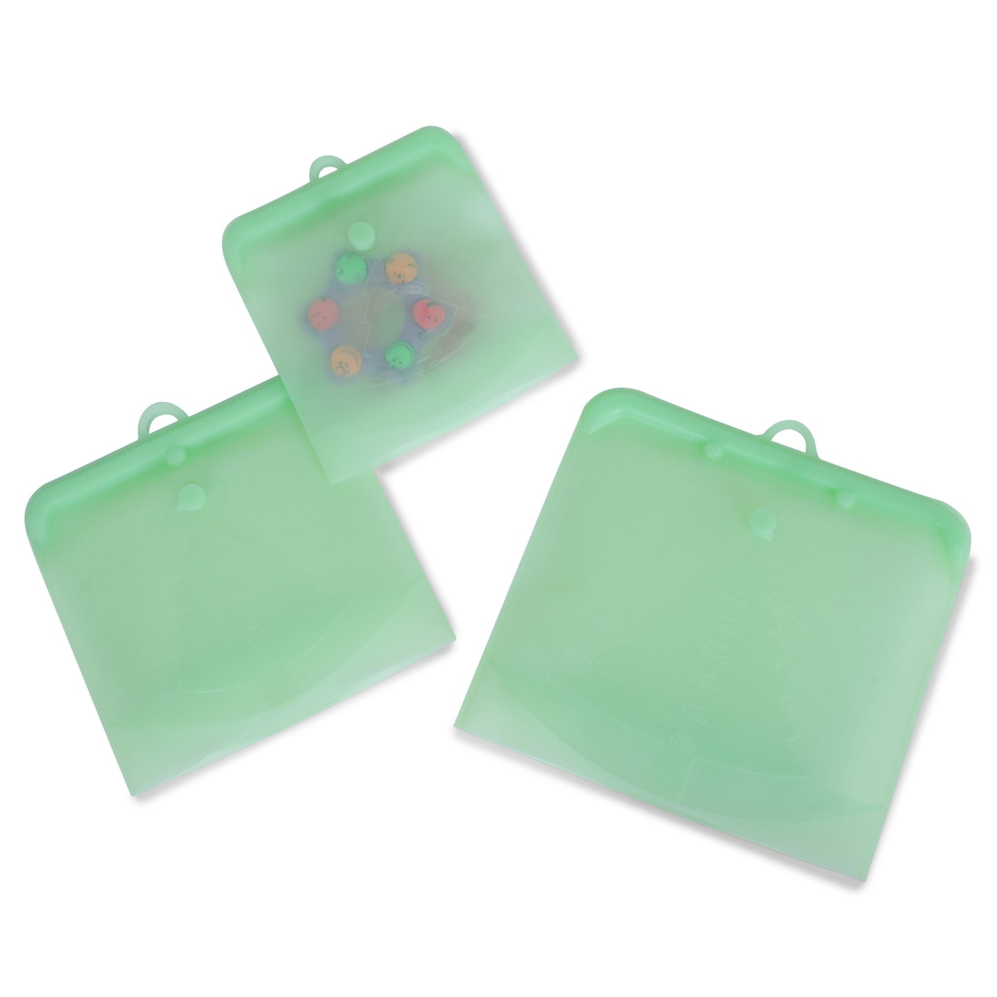 3 Reusable Silicone Bags Small + Medium + Large