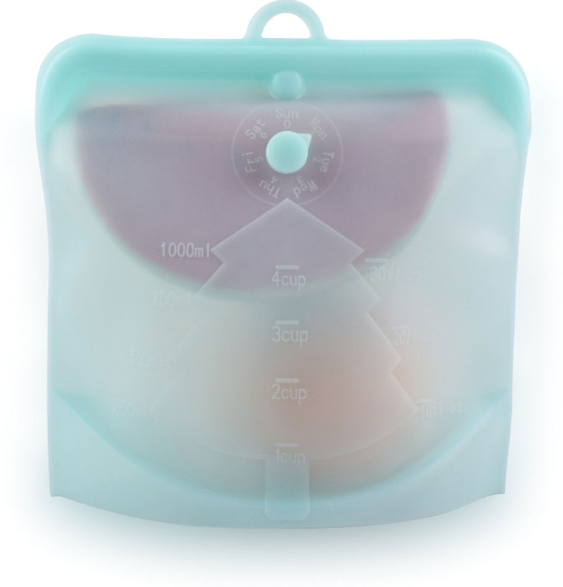 6 Reusable Silicone Storage Bag 3 sizes, 2 Small + 2 Medium + 2 Large