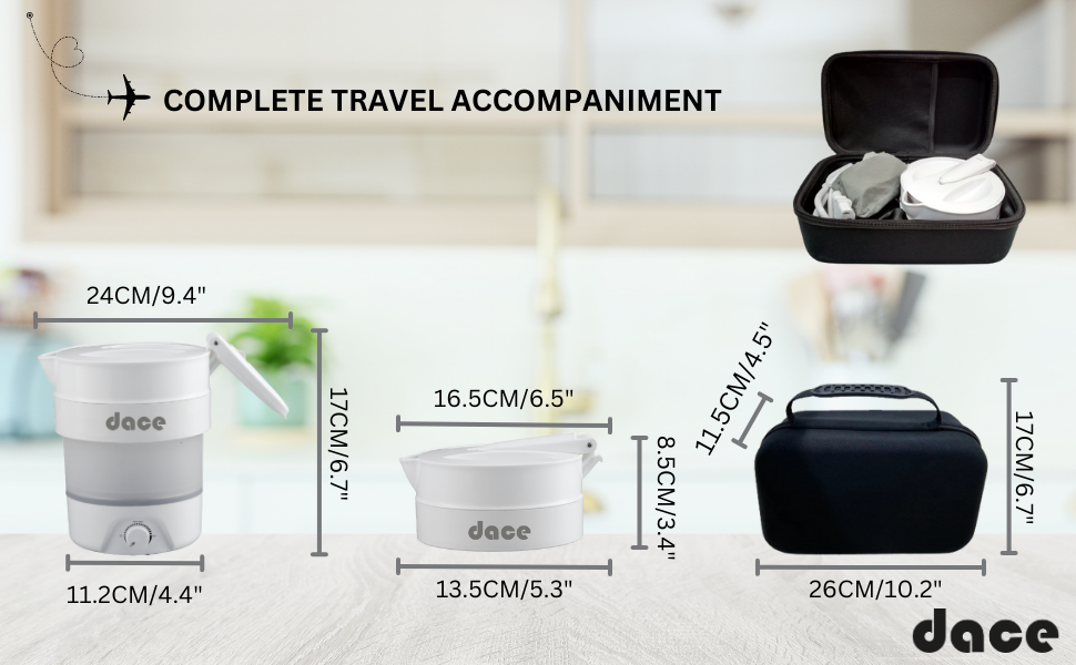 Electric travel kettle portable